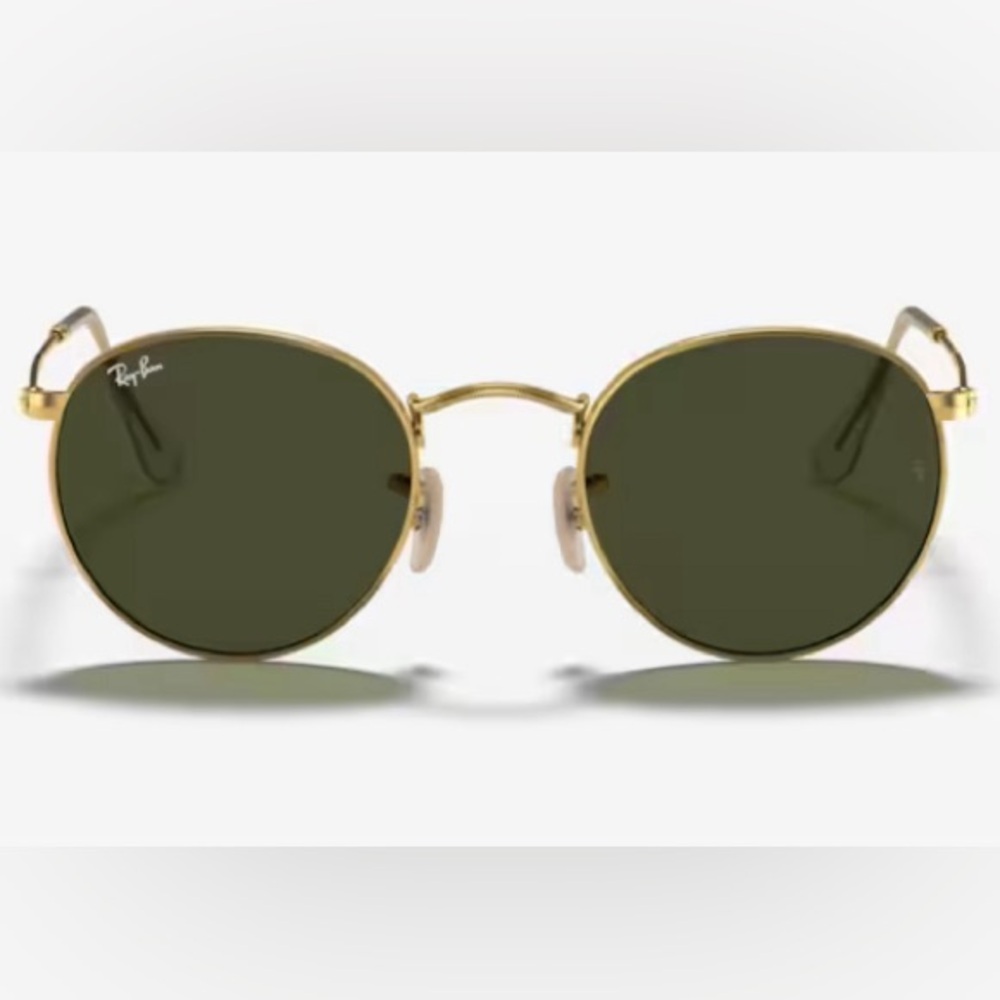 Ray-Ban round metal gold sunglasses